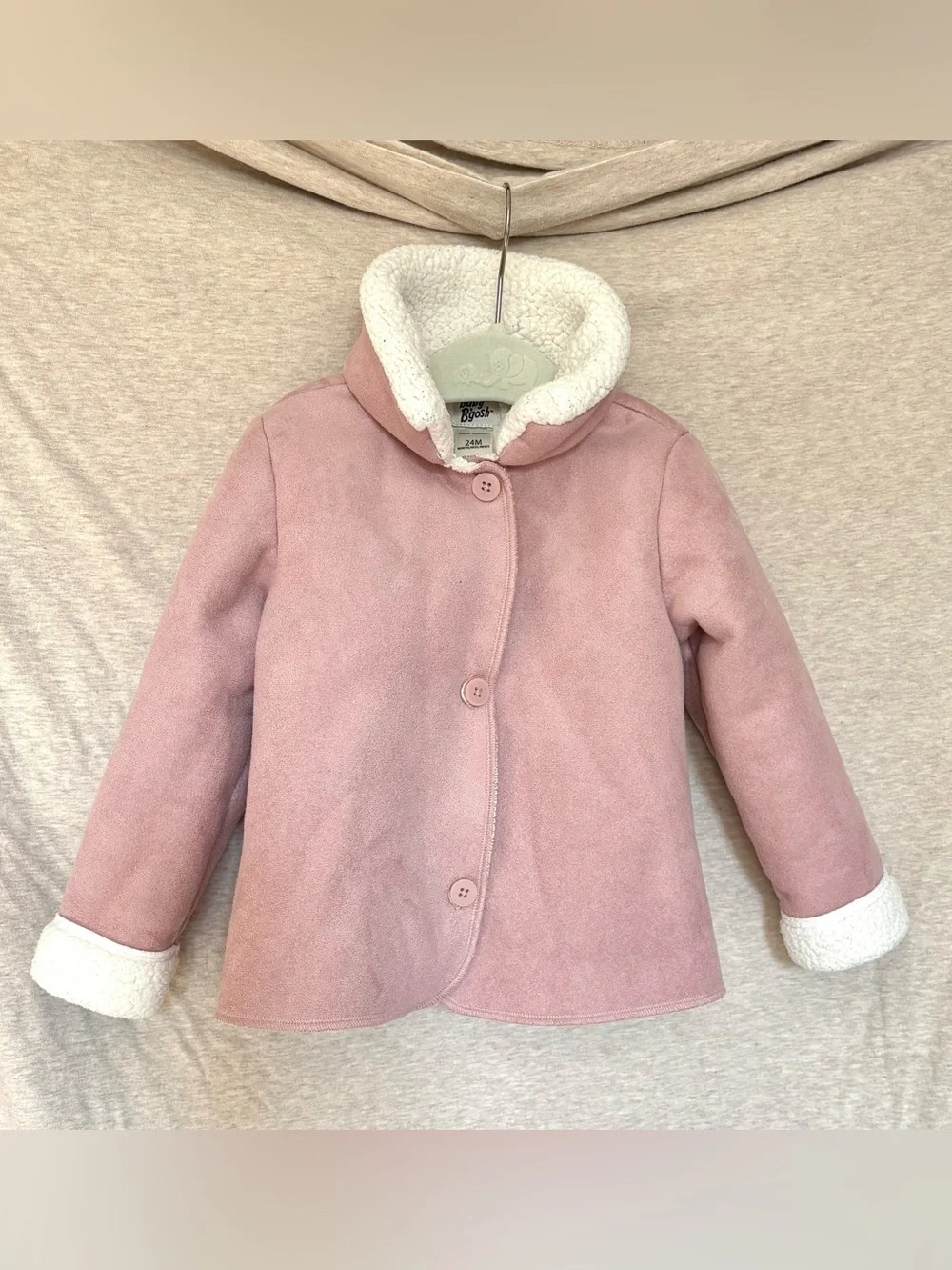 Baby Sherpa Faux Suede Jacket size 24 months